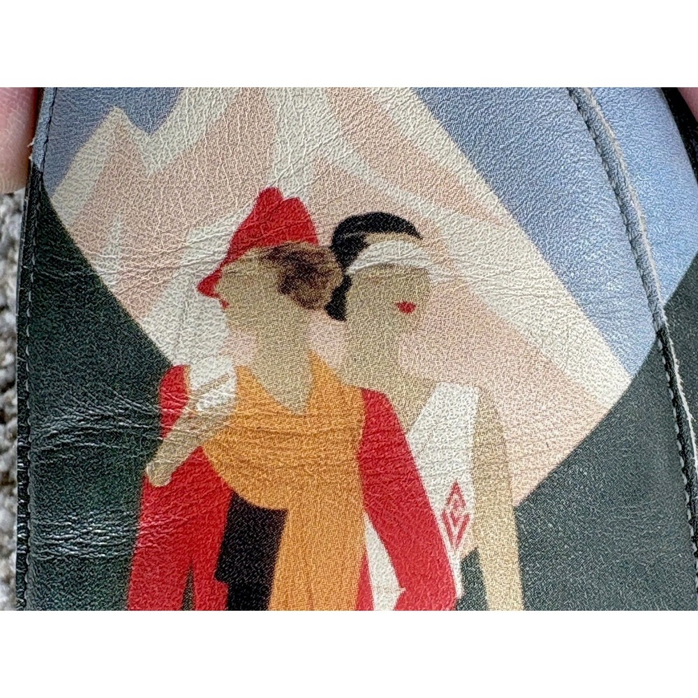 Icon Wearable Art Shoes Brides Les Bains by Léon Benigni Womens Size 7M USA Made - Picture 13 of 14